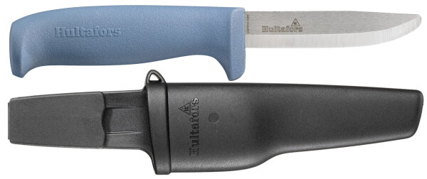 Coltello di sicurezza HULTAFORS SKR in acciaio inossidabile, con custodia (380090)