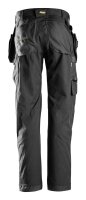 6923 Snickers FlexiWork, Bodenleger Arbeitshose+ Holstertaschen - 0404 schwarz - 046 (Standardgrösse)