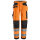 6238 Snickers High-Vis-Arbeitshose mit Holstertaschen Warnschutzklasse 2